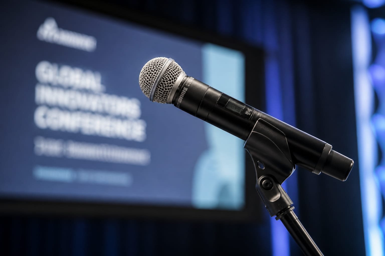 Microfone profissional para palestras e eventos corporativos em Brasília